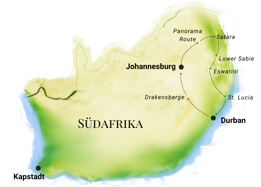 Selbstfahrerreise-Buntes-Suedafrika_karte