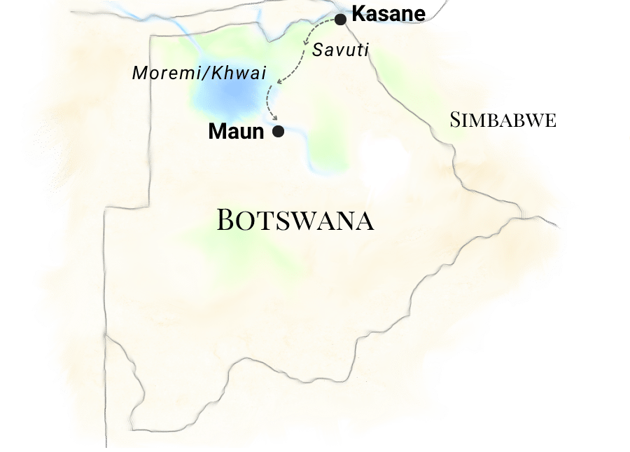 Selbstfahrerreise-Botswanas-Luxus_karte