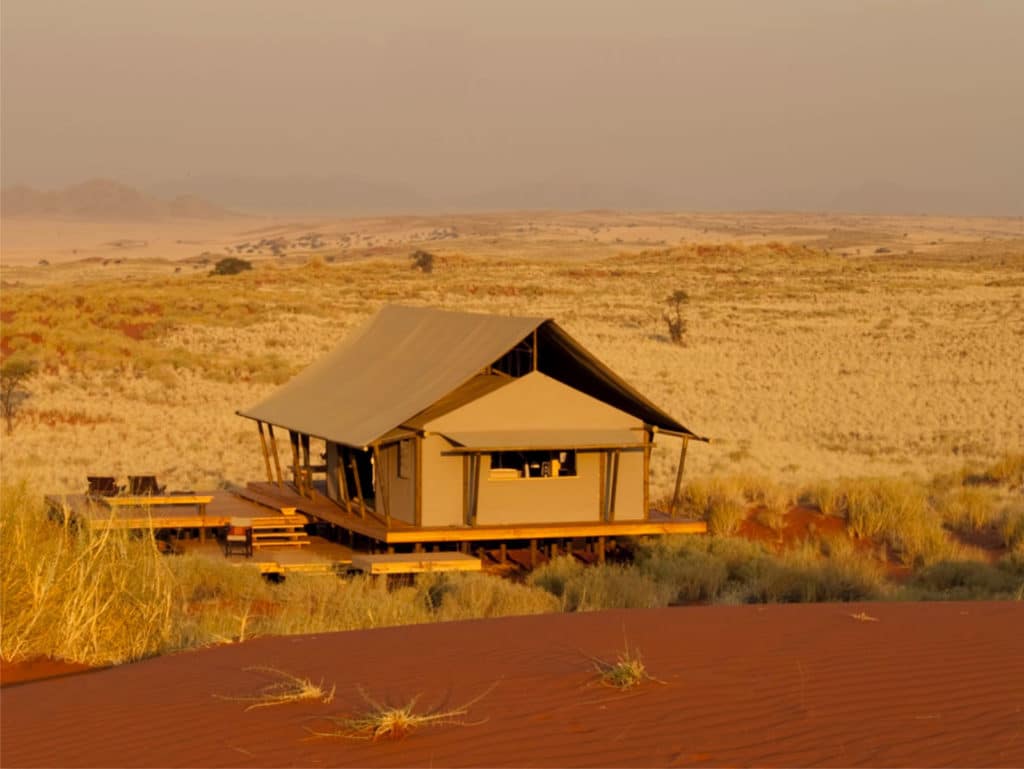 Zelt im Wolwedanz Dune Camp