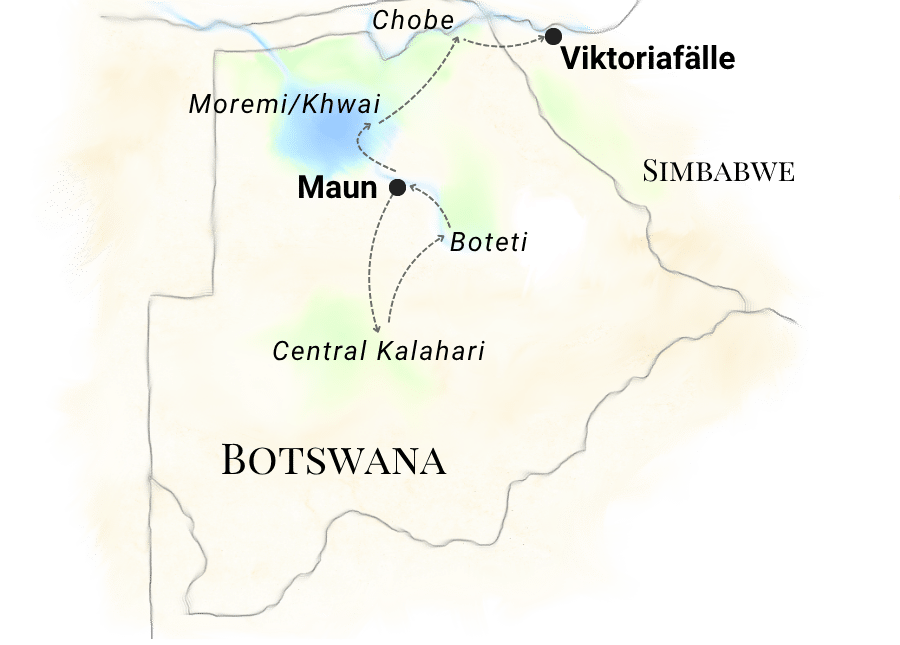 Kleingruppenreise-in-Lodges-durch-Botswana_karte