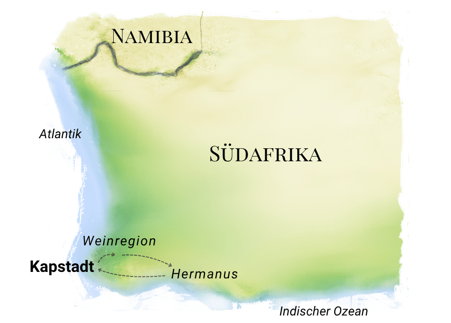 Selbstfahrerreise-Golfreise-Suedafrika_karte