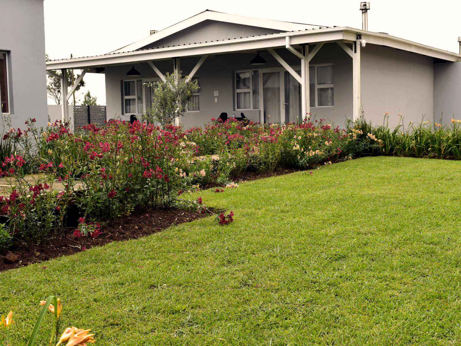 Garten und Blumenbeet
