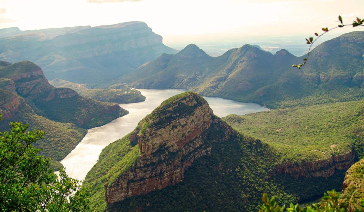 Blyderiver Canyon mit Blick auf die Ebene